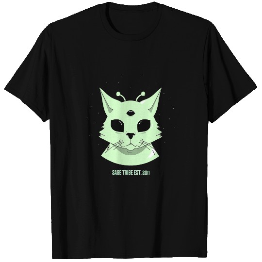 Cat Paws Sage Tribe Alien Cat Third Eye T-Shirts