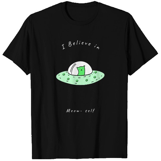 black cats Paws Alien Cat Meow Self T-Shirts