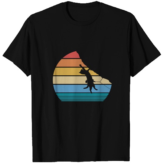Retro Cat Climbing Meowtain Vintage Kitty Gift Rock Climber T-Shirt