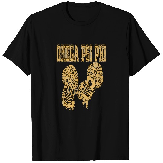 Omega Psi Phi Marching BOOTPRINT  T Shirt
