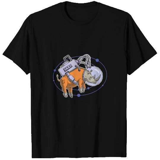 Rhino Gift Astronauts Space Rhino T-Shirts