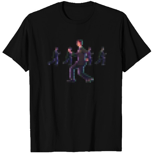 How Did I Get Here? David Byrne Pixel Design - Talking Heads - T-Shirt