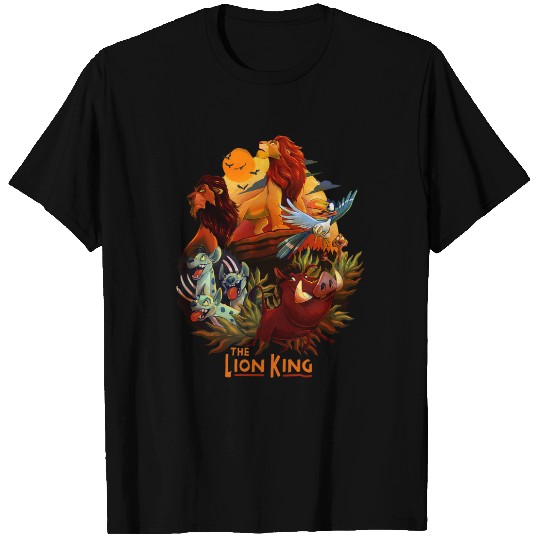 Disney Lion King Main Cast Poster Graphic T-Shirts
