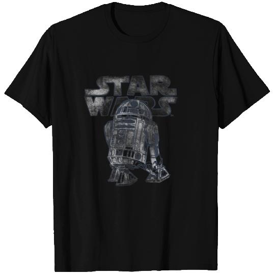 Star Warss R2D2 Vintages Distressed C2 Disney T-Shirts