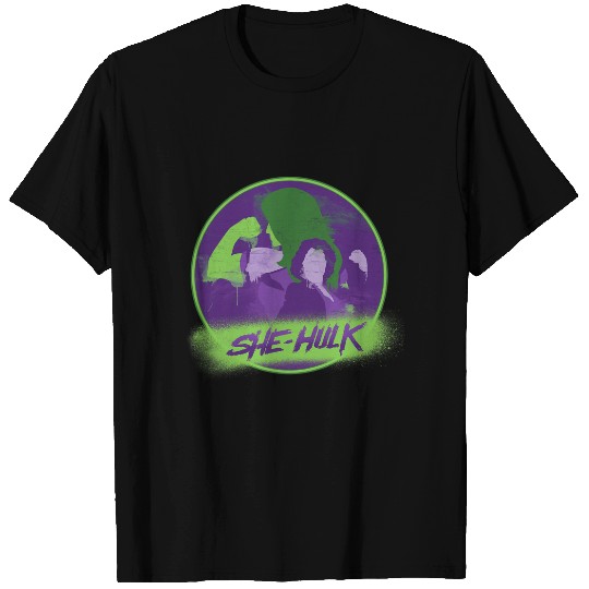 Marvel Studios She-Hulk Disney Plus Spray Paint T-Shirts