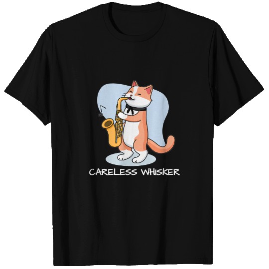 Cat Paws Hilarious cat plays saxophone T-Shirts