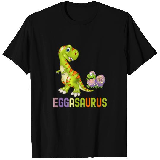 Dinosaur Dino Cute Eggasaurus Stegosaurus Egg Dinosaur Happy Easter TRex T-Shirts
