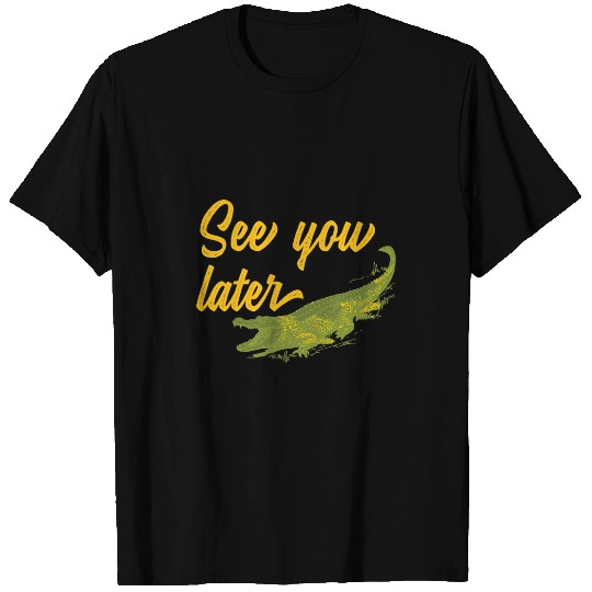 Alligator Animals See You Later Alligator distressed Crocodile T-Shirts
