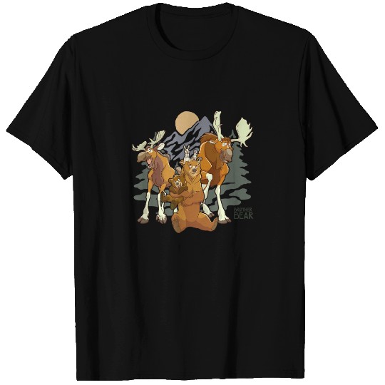 Disney Brother Bear Moose Bear Midnight Mountain T-Shirts