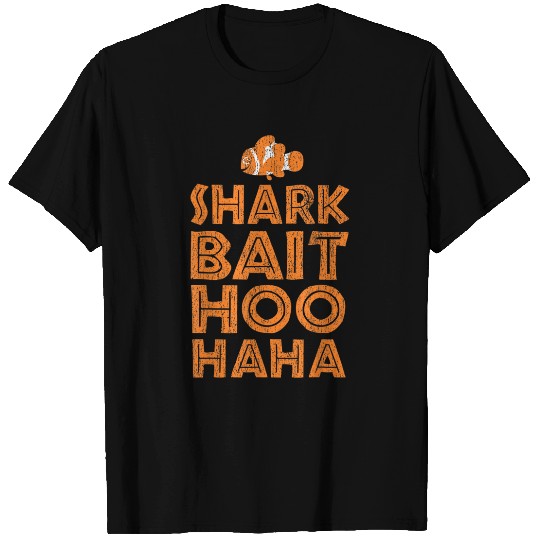 Disney pixars Finding Nemo Shark Bait Hoo Haa Distressed Logo T-Shirts