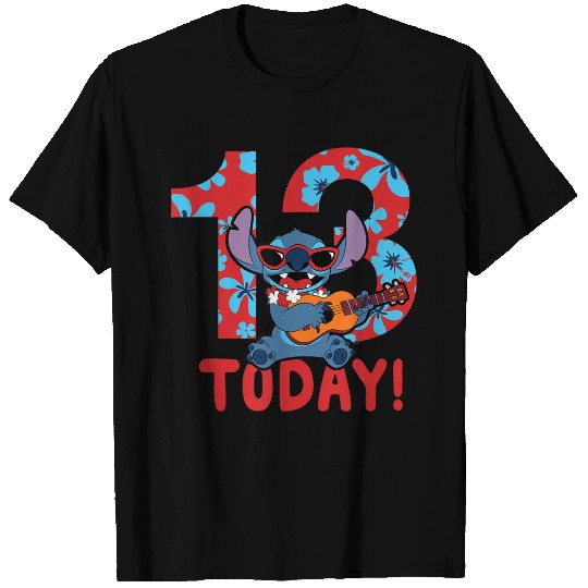 Disney Lilo Stitch Tropical Birthday 13 Years Old Today T-Shirts