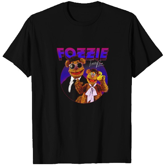 Disney The Muppets Fozzie Bear Gradient Neon Cir T-Shirts