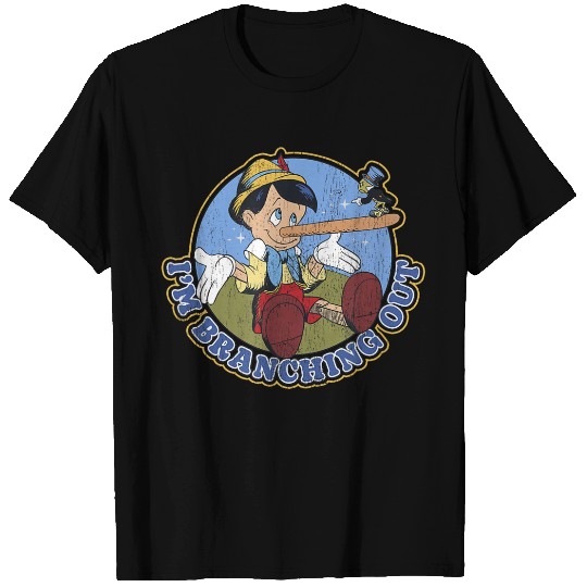 Disneyss Pinocchio Jiminy Cricket Branching Out T-Shirts