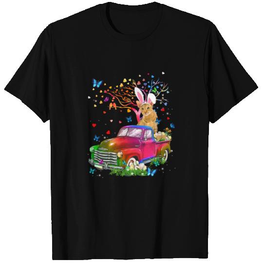 black cats Paws Oriental Cat Bunny Truck Hunting Eggs Tree Easter Day T-Shirts