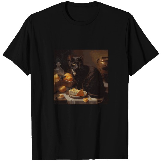 black cats Paws Eat Cheese T-Shirts