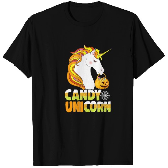 Unicorns candy corn horn pumpkin T-Shirts