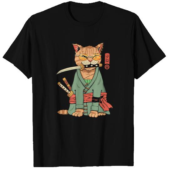 Cat Paws Zoro Cat Warrior T-Shirts