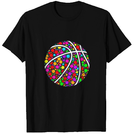 Basketball Gift Dot day Colorful Basketball Boy International Dot Day T-Shirts