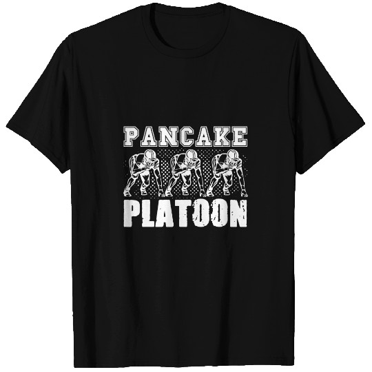 Football Gift Lineman Pancake Platoon Player Support T-Shirts