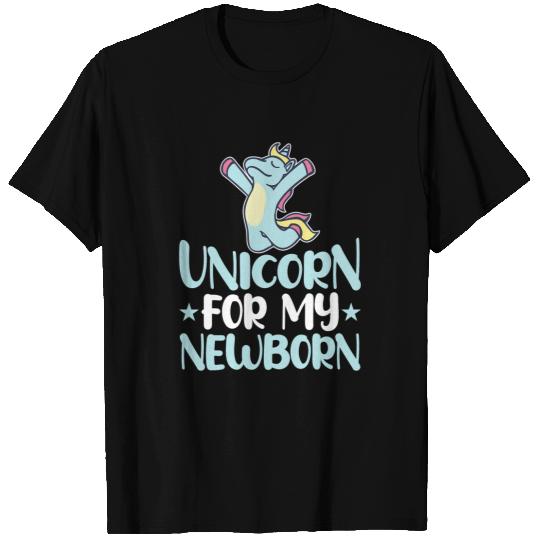 Unicorns For My Newborn Unicorns Design T-Shirts