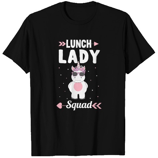 Unicorns Lunch Lady Squad Unicorns Cafeteria Worker T-Shirts