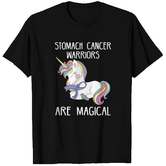 Unicorns Stomach Cancer Warriors Are Magical Awareness Month T-Shirts