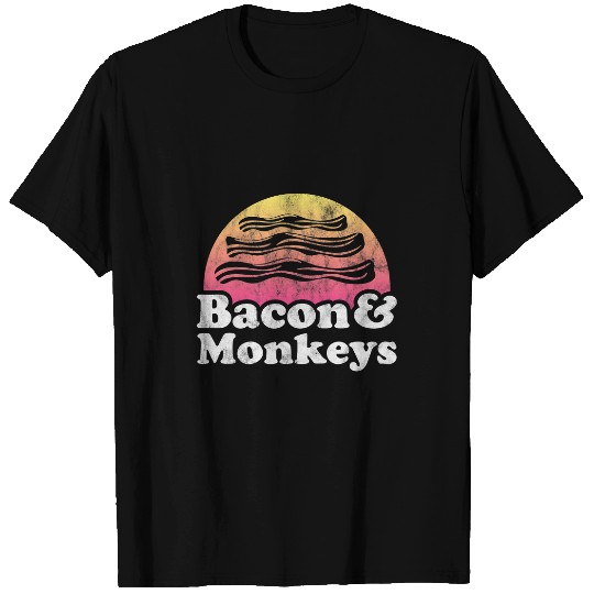Monkey Lover Bacon and Monkeys or Monkey T-Shirts