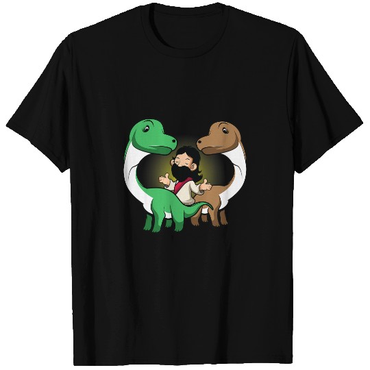 Dinosaur Dino Christian Jesus Saves Dino Dinosaur Nerd T-Shirts