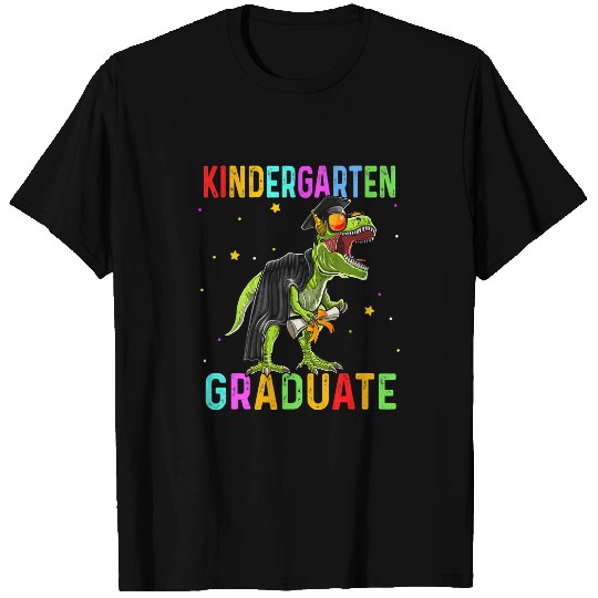 Dinosaur Dino Kindergarten Graduate Dinosaur Trex Graduation Boy Kids T-Shirts