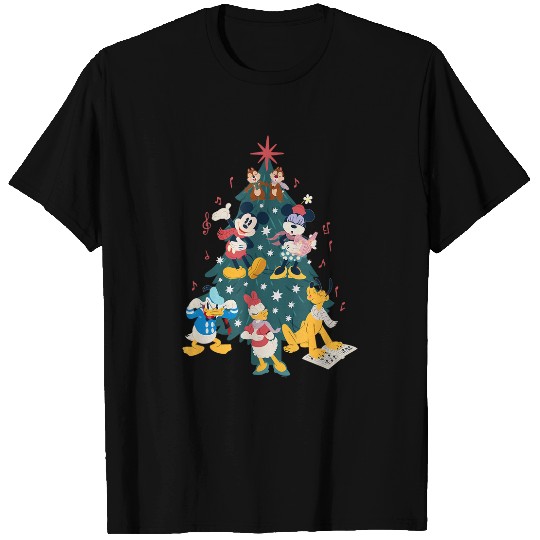 Disney Mickey Friends Holiday  Christmas 2024 Tree Carols T-Shirts