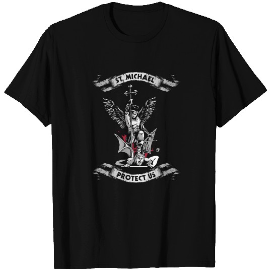 Archangel Saint Michael Protect Us Defend Us T-shirt