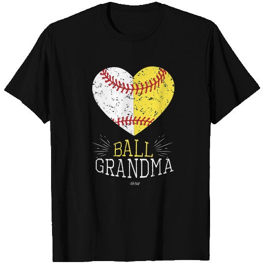 Baseball Gift Mom Funny Baseball Ball Funny Grandma Softball T-Shirts