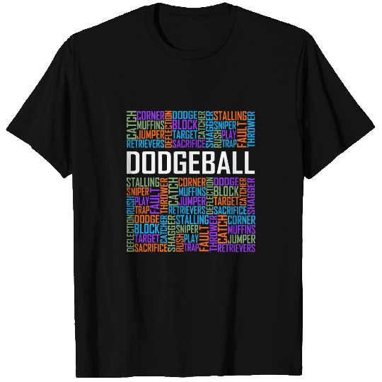 Dodgeball Words for Dodgeball Lover and Dodgeball Player T-Shirts