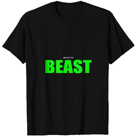 Beast Gym Motivation Green Colour Training Fitness Workout T-Shirts