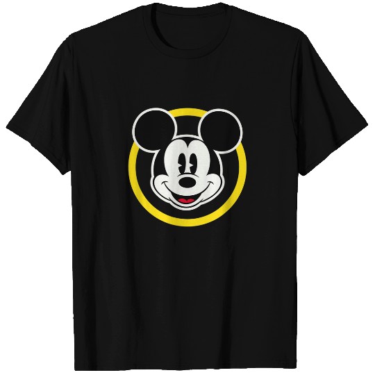 Amazon Essentials Disney Smiling Mickey in Yello T-Shirts