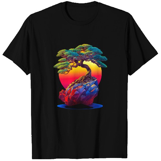 Bonsai Tree Sunset T-Shirts