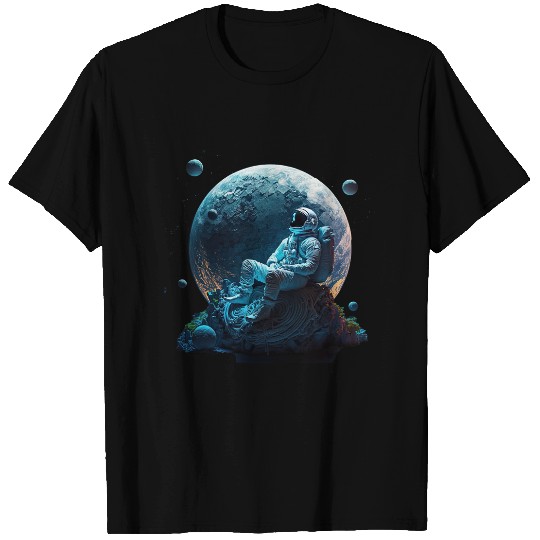 Astronauts Meditating Astronaut Planets Meditation Astral Travel T-Shirts