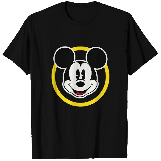 Amazonss Essentials Disney Smiling Mickey in Yellow Circle T-Shirts