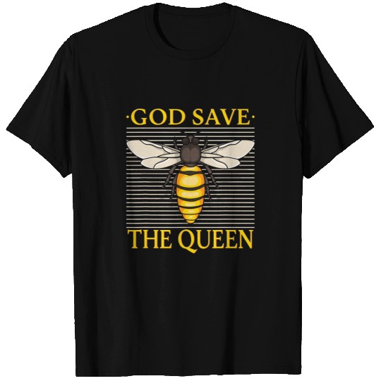 Bee Beekeeping God Save The Queen Honey Apiculture Bee Beekeeper T-Shirts