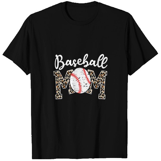 Baseball Gift Softball Baseball Mom Leopard Tee Mothers Day 2 3 T-Shirts