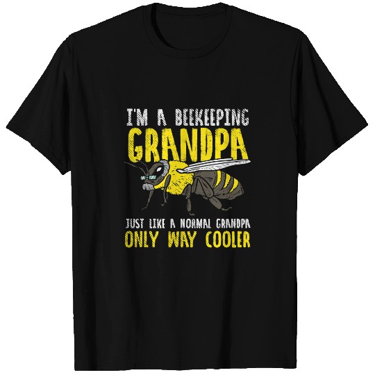 Bee Beekeeping Grandpa Old Man Beekeeper Honey Bee Honeycomb Beekeeper T-Shirts