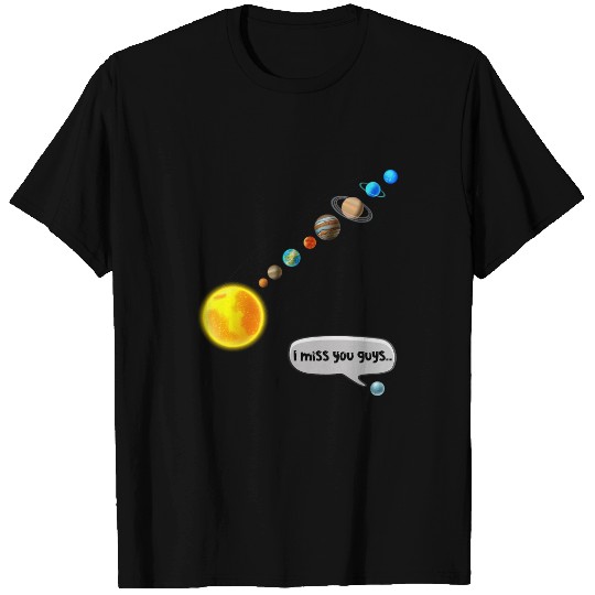 Astronomy Lover Funny Pluto and Solar System Space Science Astronomy Gift T-Shirts