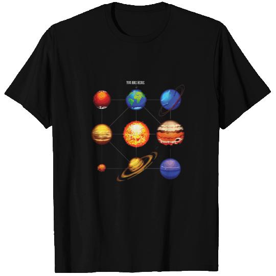 Astronomy Lover Space Science Galaxy Planets Solar System 3 T-Shirts