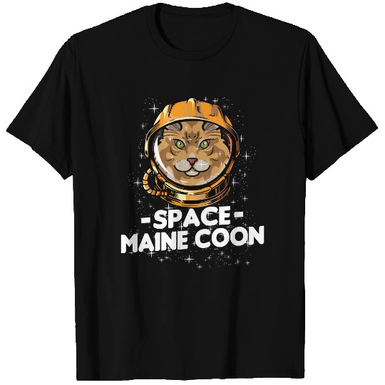 Cat Paws Kitty Maine Coon Space Astronaut Cat pet T-Shirts