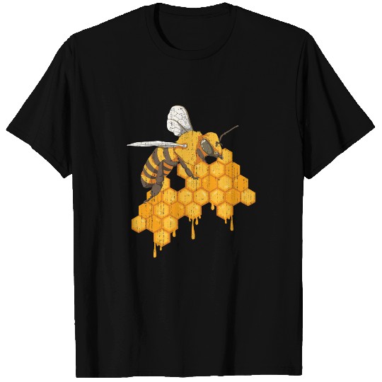 Bee Beekeeping Apiarist Beekeeping Honeycomb Bee Hive Apiculture Beekeeper T-Shirts