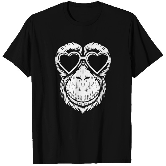 Chimpanzee Love Gorilla Silverback Monkey Ape T-Shirts