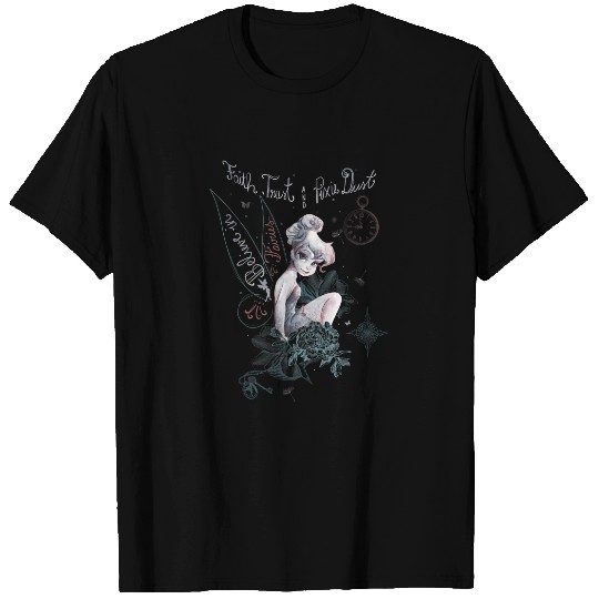 Vintage Disney Peter Pan Tinkerbell Mineral Wash T Shirts, Faith Trust And Pixie Dust Mineral Wash T Shirts