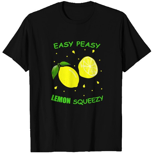 Cute EASY PEASY LEMON SQUEEZY Fun Summertime LEMONADE Lover T-Shirts