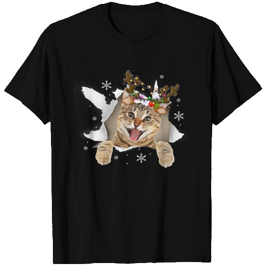 Cat Paws A Cat In A Box Hilarious Cat Lovers Christmas 67 T-Shirts