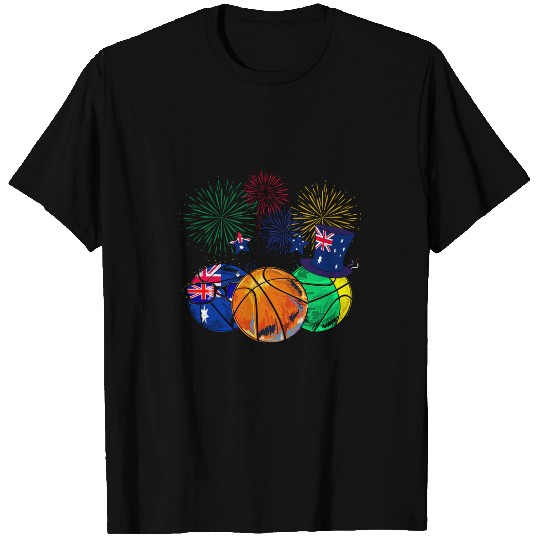Basketball Gift Coachs Happy Australia Day Basketball Coach T-Shirts